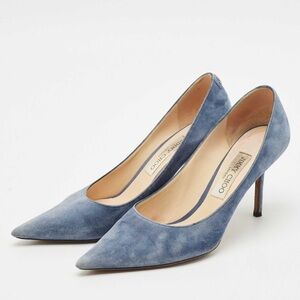 Jimmy Choo Blue Suede Pump